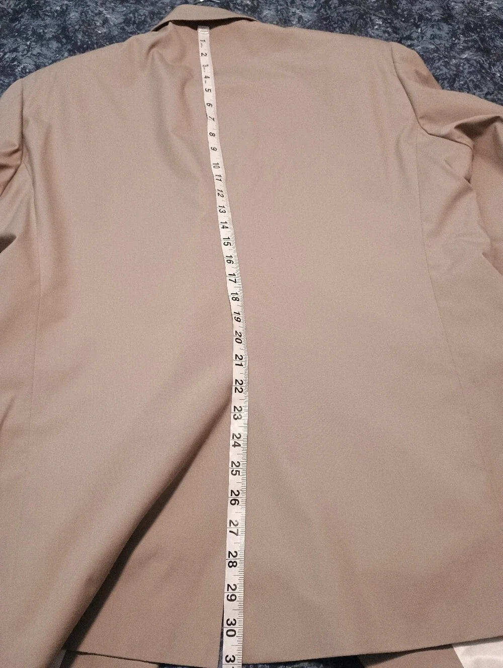 Tom Rich Classic Men's Light Beige Suit 44R Blazer 38R Pants Measurements in pic